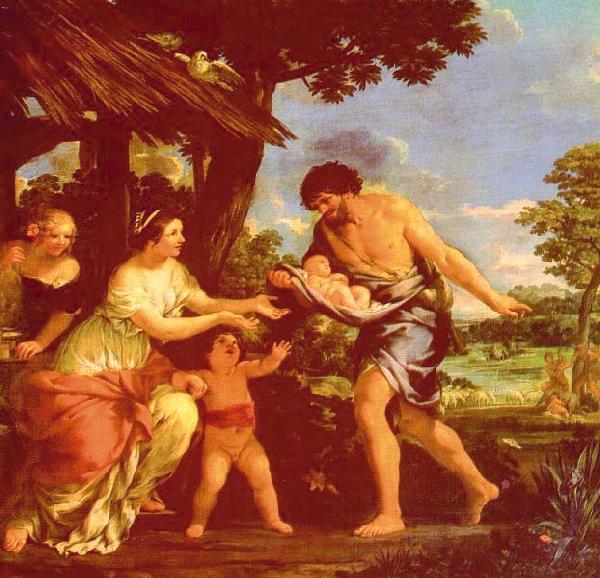 Pietro da Cortona Romulas and Remus Brought Back by Faustulus